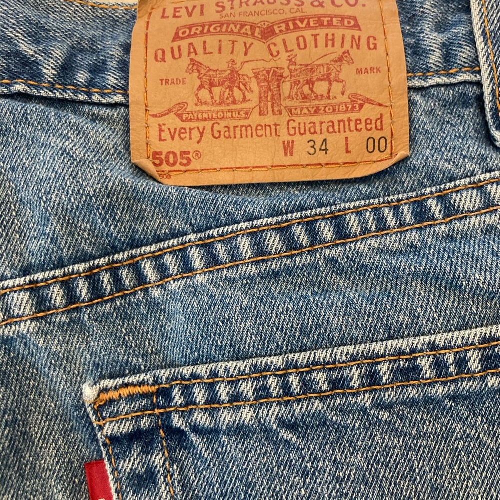 Levis blank tag #505 shorts - Picture 3 of 5
